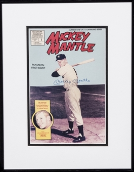 1991 Mickey Mantle Signed And Framed Comic Book - PSA 10 Signature (PSA/DNA)